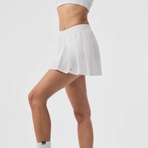 ALO Yoga Varsity Tennis Skirt - White - NWOT - XS (2-4)